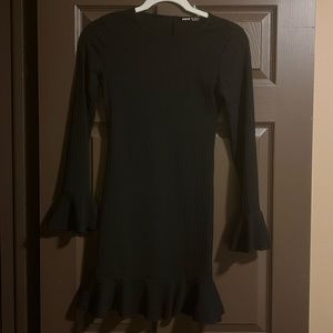Black Ribbed Dress NWOT
